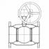 Кран шаровой BREEZE 11с333п фланец 150/100 (PN 16) с ред.